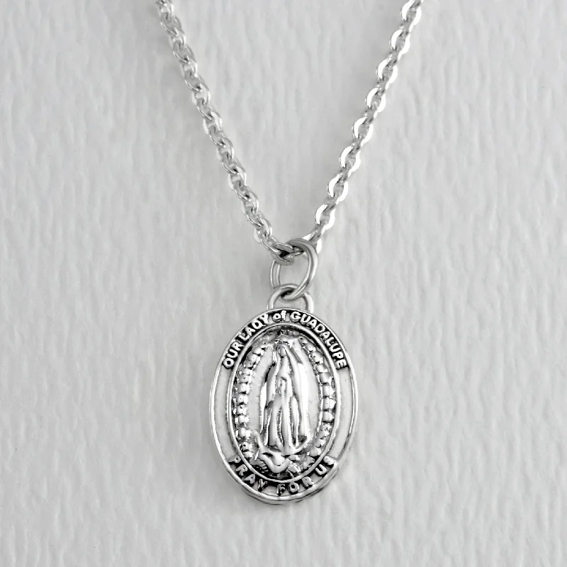 Our Lady Of Guadalupe Sterling Silver Necklace