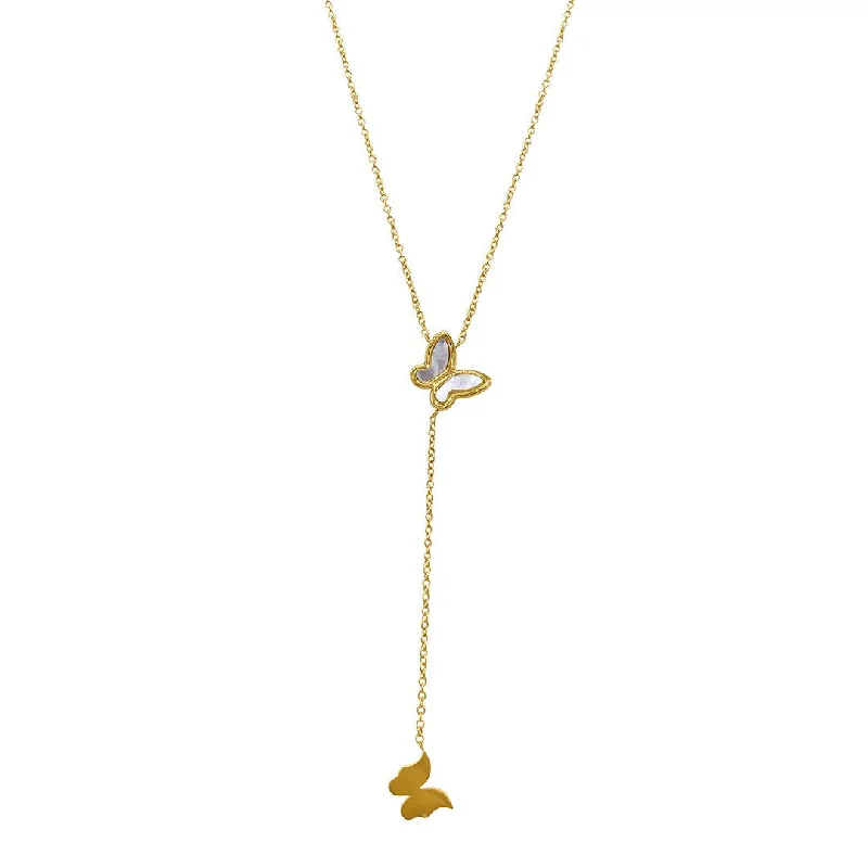 Timeless Elegance, Temporary Discounts – Act Fast Adornia Adornia Butterfly Lariat Necklace white mother of pearl Timeless Elegance, Temporary Discounts – Act Fast Adornia Adornia Butterfly Lariat Necklace white mother of pearl