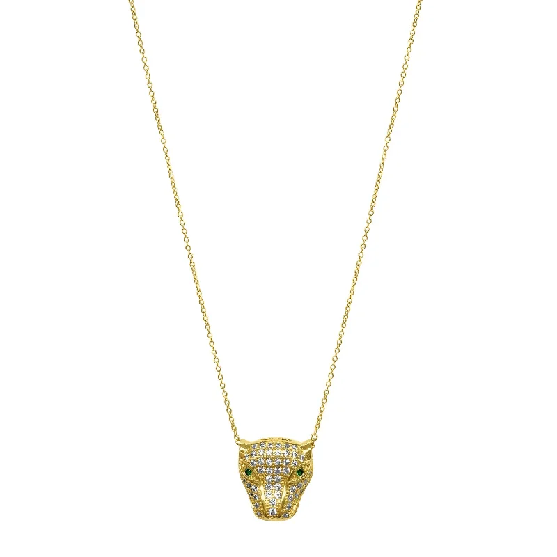 Affordable Elegance – Premium Jewelry At Special Prices Adornia Crystal Jaguar Necklace gold