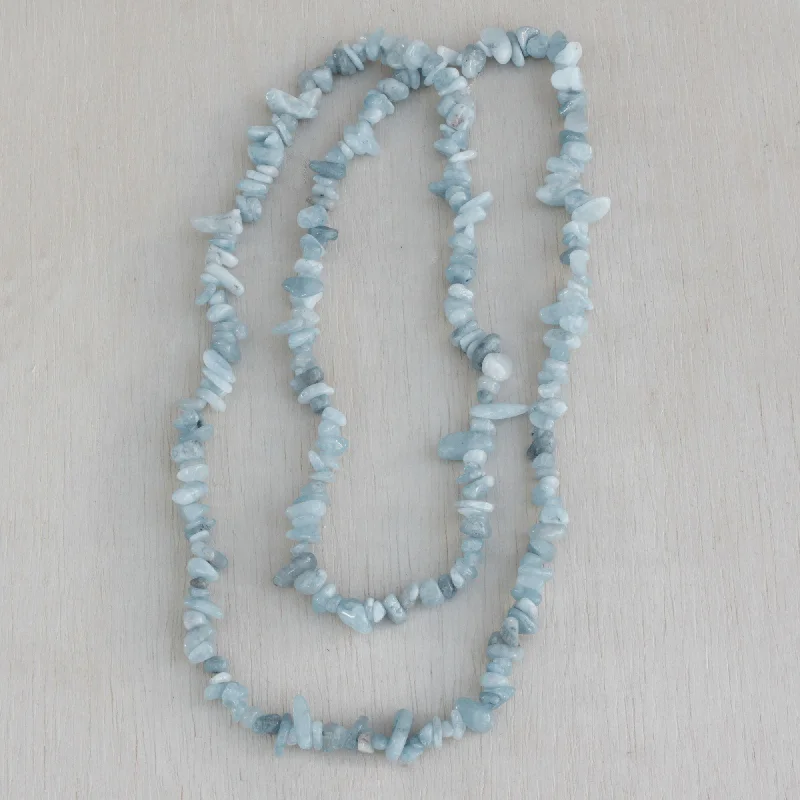 Once-A-Year Jewelry Deals – Shop Before They’Re Gone Aqua Infatuation Aquamarine Beaded Necklace