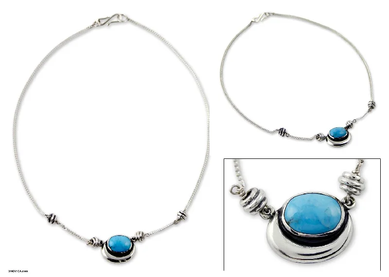 Get The Sparkle You Love At Prices You Adore Blue Moon Turquoise Pendant Necklace