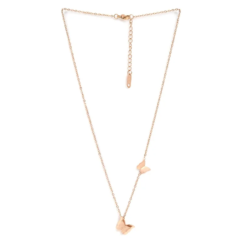 Elegant Jewelry At Unbeatable Prices – Shop Today Butterfly Design Zirconia Pendant Chain