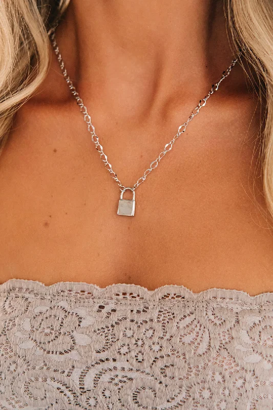 By My Side Charm Necklace (Silver)