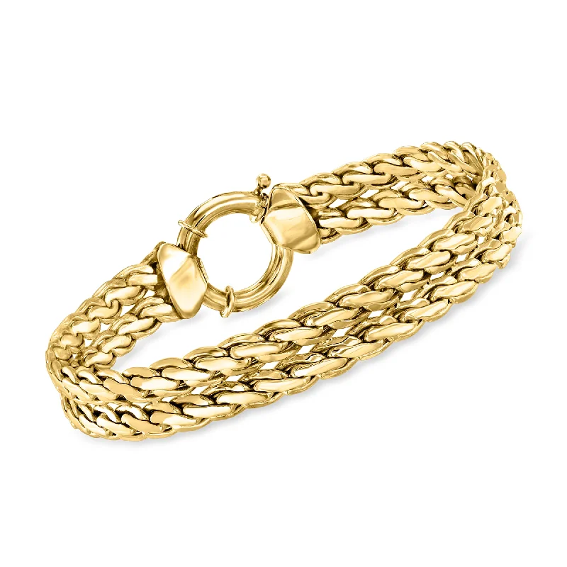Best Jewelry Sale Prices – Limited-Time Offer Canaria 10kt Yellow Gold Cestina-Link Bracelet