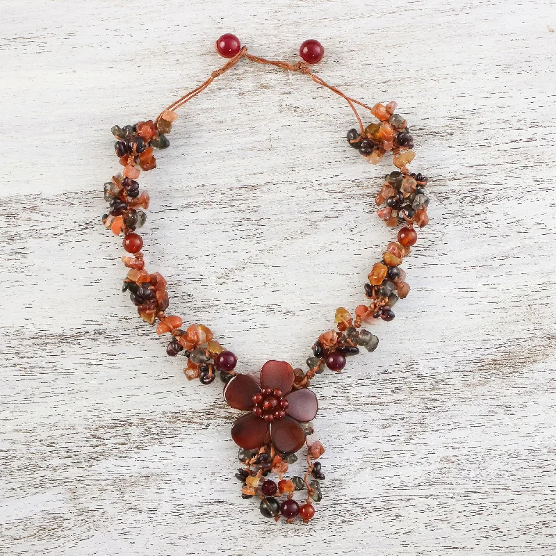 Premium Jewelry, Premium Discounts – Act Fast Dazzling Bloom Multi-Gem Flower Necklace