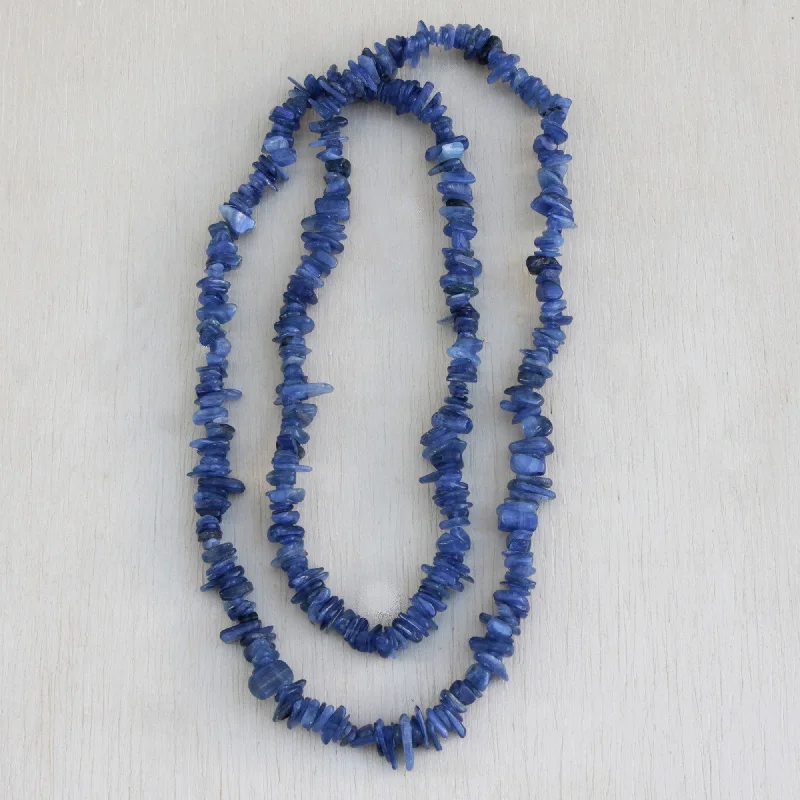 Luxury Jewelry Clearance – Shop Premium Styles Now Deep Infatuation Kyanite Beaded Necklace