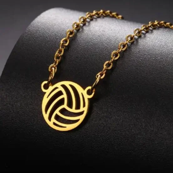High-End Sparkle, Low-End Prices – Shop Now Delicate Gold Volleyball Charm Bracelet