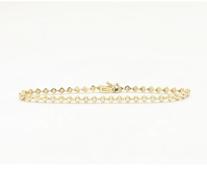 Exclusive Jewelry Sale – Sparkle For Less Diana M. 1.20 Carat Diamond Fashion Bracelet