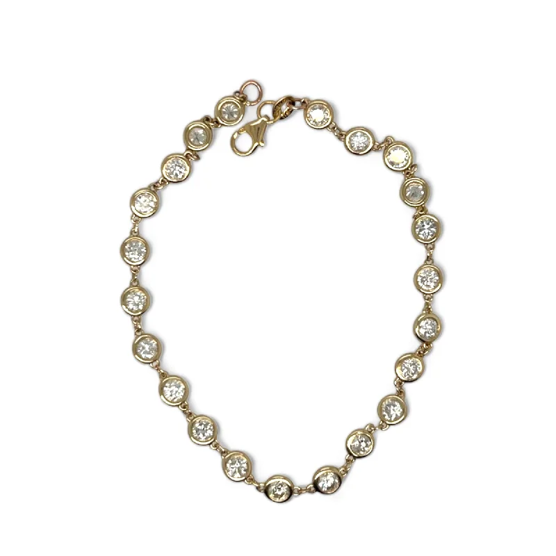 Special Jewelry Deals – Upgrade Your Collection Diana M. 2.70 Carat Diamond Bezel Set Bracelet
