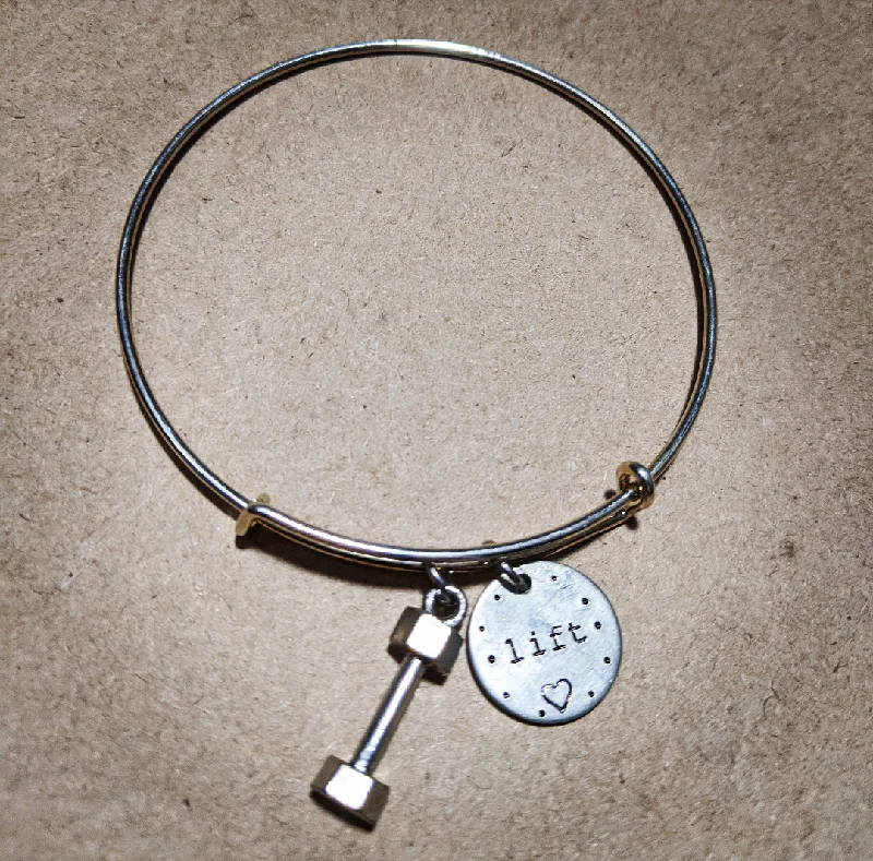 The Jewelry Sale You've Been Waiting For Is Here Dumbbell Lift with Heart Bracelet
