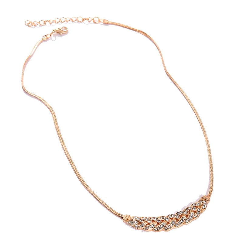 Limited-Time Jewelry Discounts – Shine Without The Splurge Gold Color Gold Plated Designer Stone Necklace For Women's