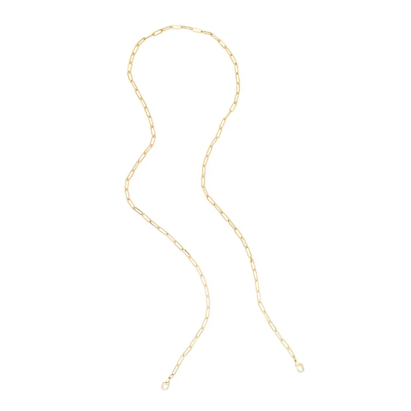 Trendy And Classic Jewelry Now At Reduced Prices Gold Paper Clip Mask Chain