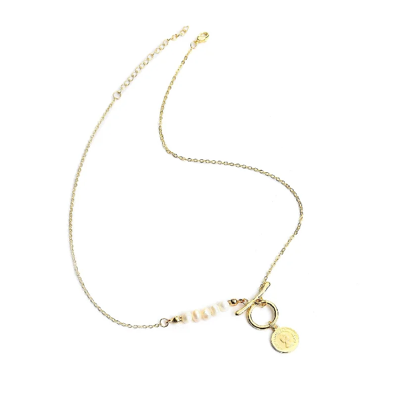 Stunning Statement Jewelry, Unbeatable Discounts Gold Plated Coin Pattern Necklace