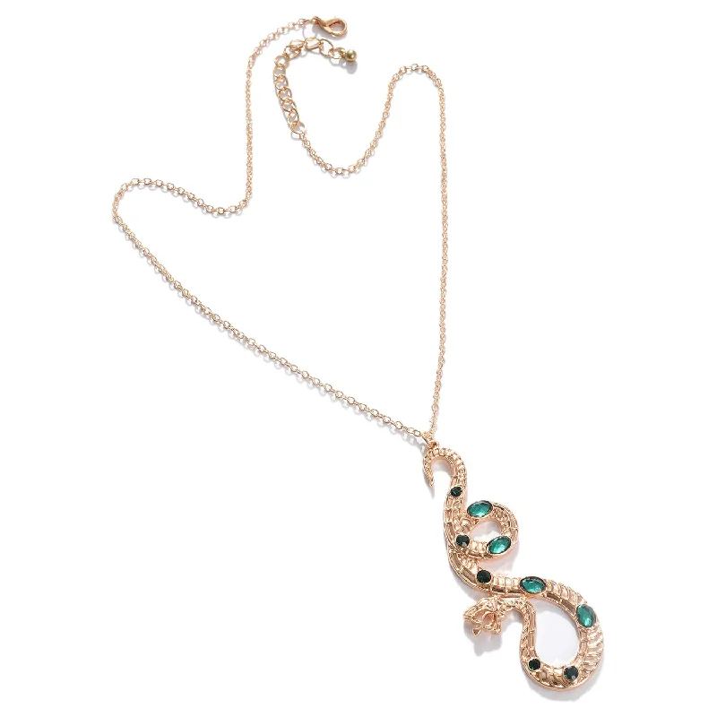 Stunning Jewelry At Even More Stunning Prices Gold-toned  Green Gold-plated Necklace