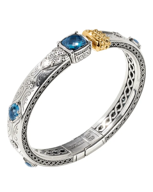 Premium Diamond Jewelry At Once-In-A-Lifetime Discounts Konstantino Anthos Sterling Silver 18k Yellow Gold Spinel Bracelet BMK4467-478