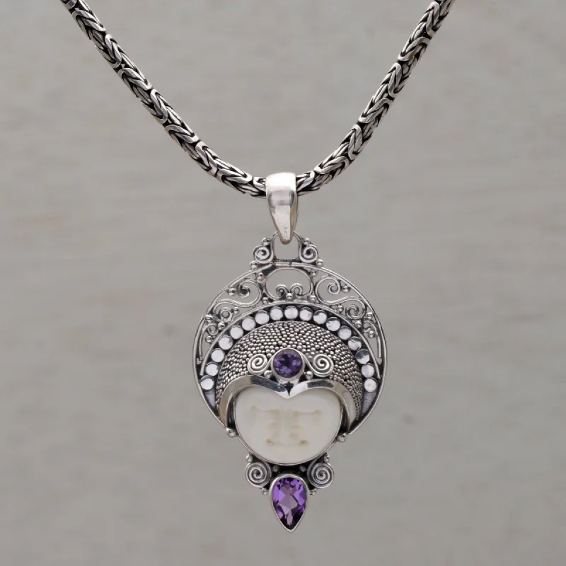 Must-Have Jewelry At Unbelievable Discounts Lunar Queen Amethyst Pendant Necklace
