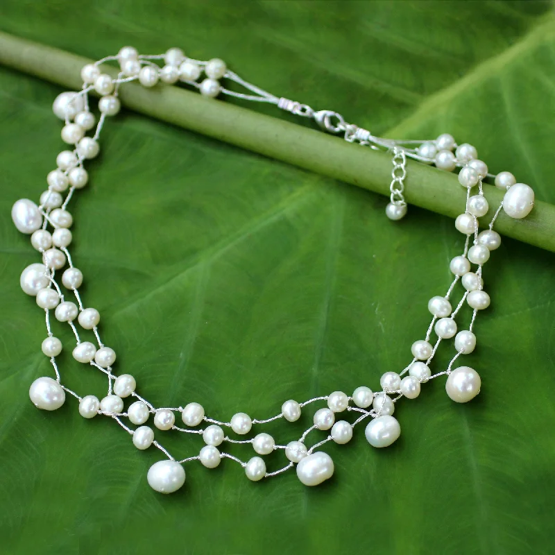 Best Jewelry Deals – Premium Quality At Exclusive Discounts Moonlight Glow Multi-Strand Pearl Bridal Choker