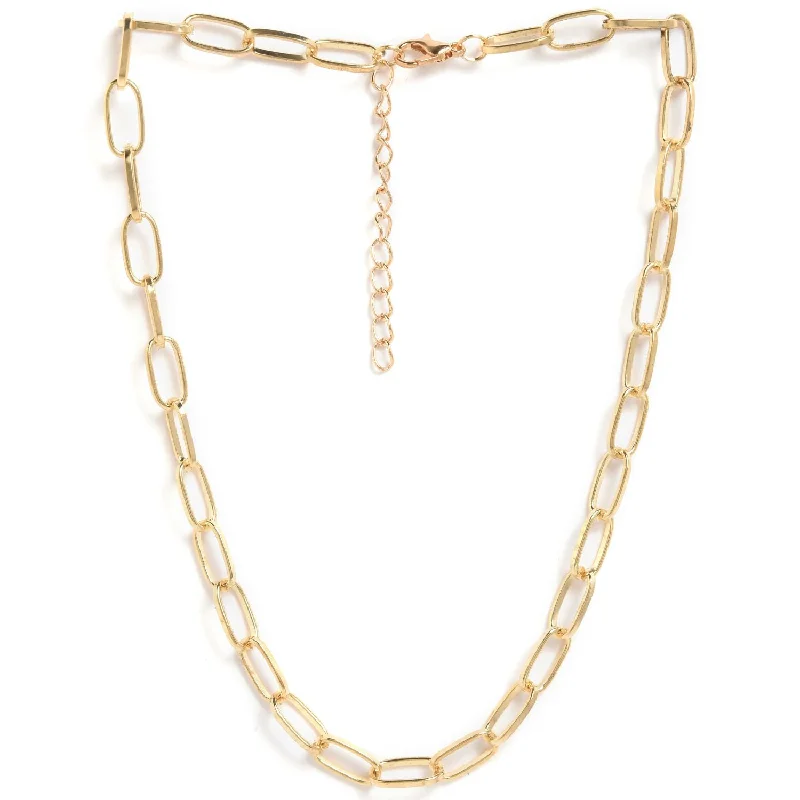 Glamorous Jewelry, Glamorous Deals – Shop Now Pack Of 2 Gold Plated Designer Chain
