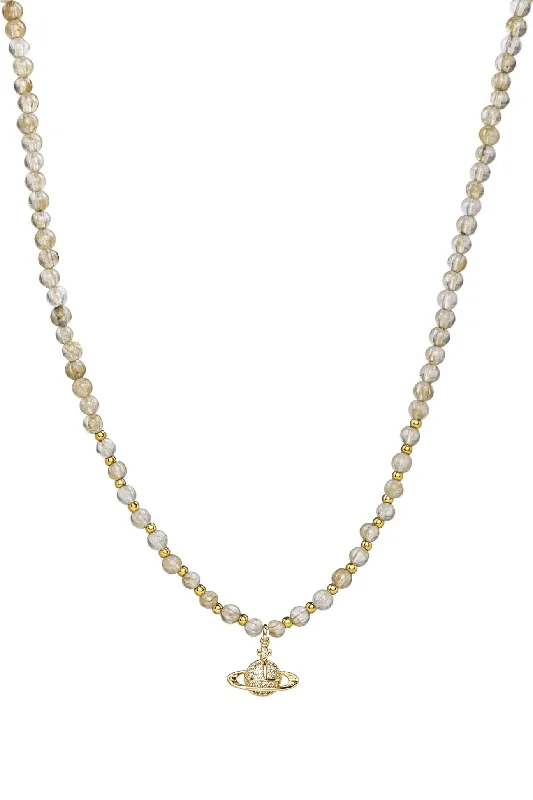 Exclusive Jewelry Markdowns – Limited-Time Offer Quartz Orb Beaded Necklace