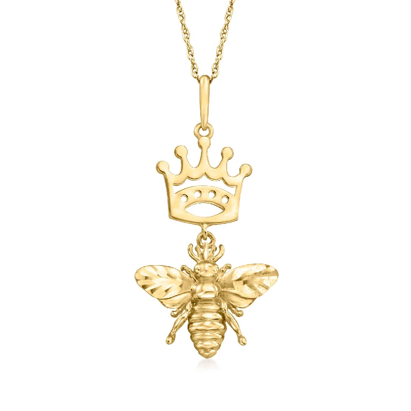 Get The Jewelry You Love At A Price You Love Ross-Simons 14kt Yellow Gold Queen Bee Pendant Necklace