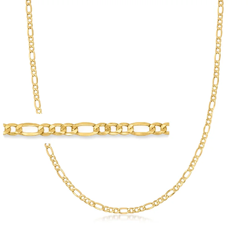 Jewelry Sale – Exclusive Styles At Lower Prices Ross-Simons 3.5mm 14kt Yellow Gold Figaro-Link Necklace