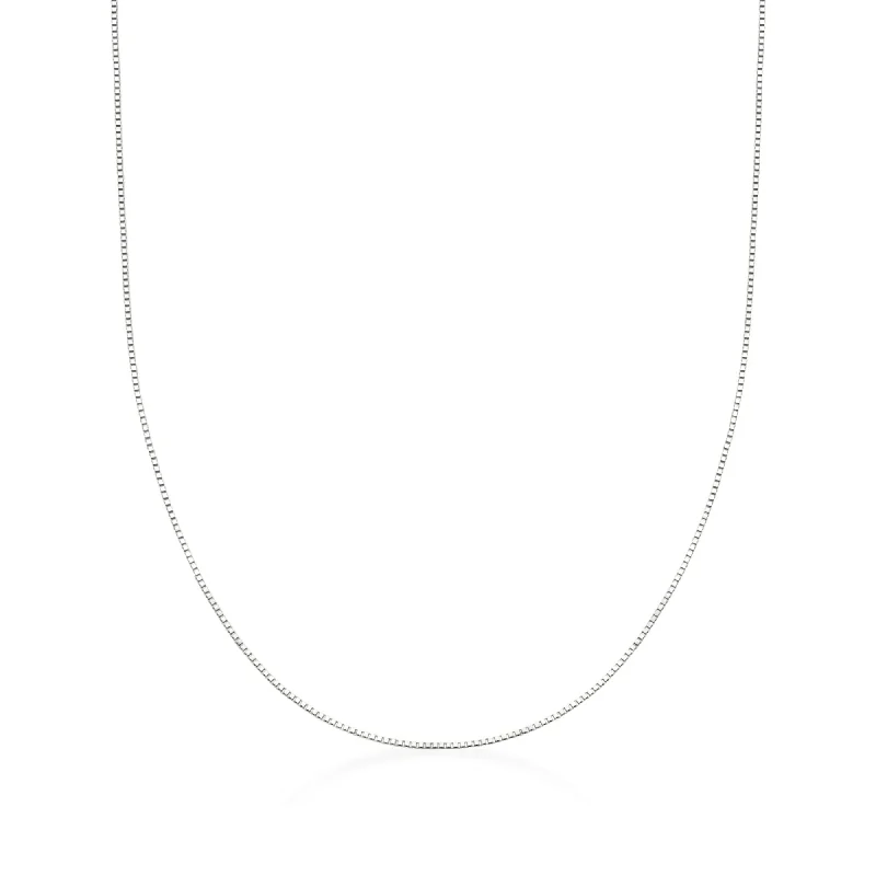 Glamorous Jewelry, Glamorous Deals – Shop Now Ross-Simons 0.8mm 14kt White Gold Adjustable Box Chain Necklace Glamorous Jewelry, Glamorous Deals – Shop Now Ross-Simons 0.8mm 14kt White Gold Adjustable Box Chain Necklace