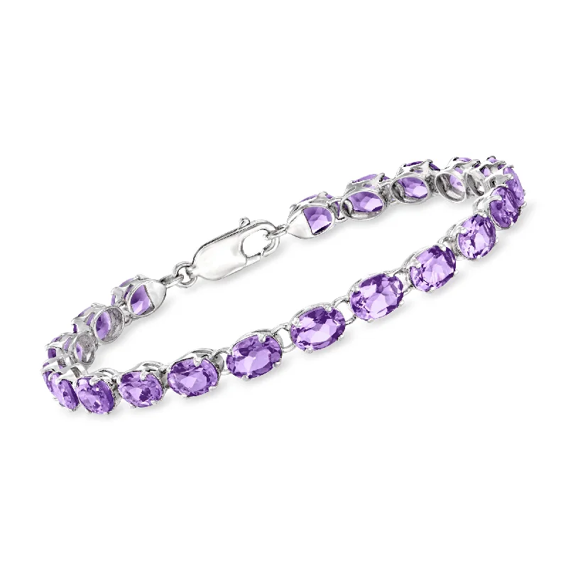 Best Jewelry Deals – Premium Quality At Exclusive Discounts Ross-Simons Amethyst Tennis Bracelet in Sterling Silver