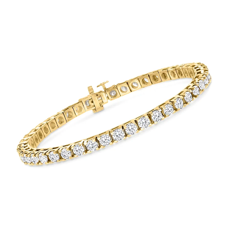Exclusive Jewelry Offers – Sparkle For Less Ross-Simons Diamond Tennis Bracelet in 14kt Yellow Gold