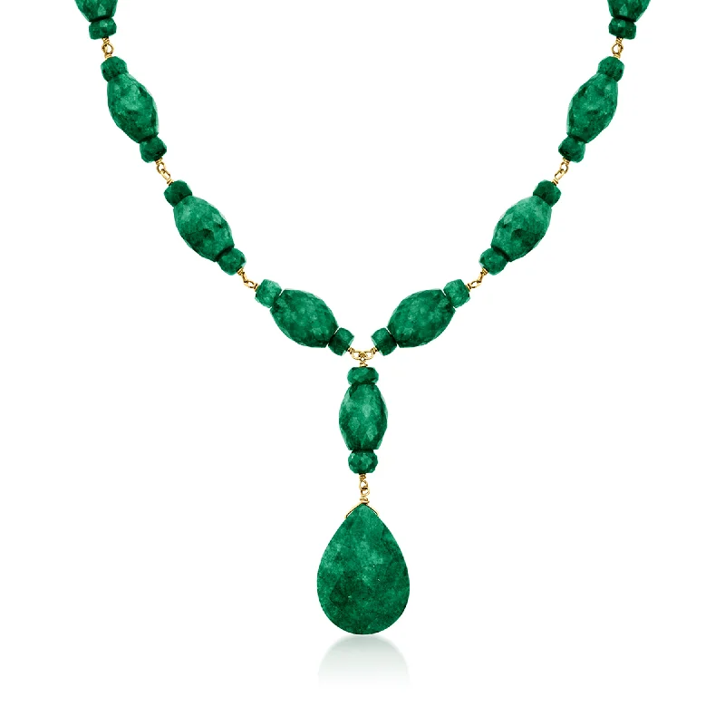 Shine Without Limits – Jewelry Sale Happening Now Ross-Simons Emerald Y-Necklace in 18kt Gold Over Sterling