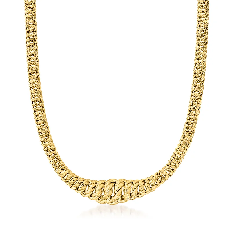 The Ultimate Jewelry Sale – Shop Premium Styles Ross-Simons Italian 14kt Yellow Gold Graduated Americana-Link Necklace The Ultimate Jewelry Sale – Shop Premium Styles Ross-Simons Italian 14kt Yellow Gold Graduated Americana-Link Necklace