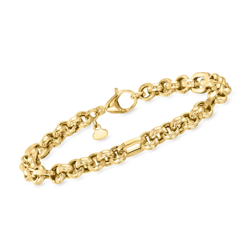 Unmissable Jewelry Clearance – Final Reductions Ross-Simons Italian 18kt Yellow Gold Rolo-Link Bracelet