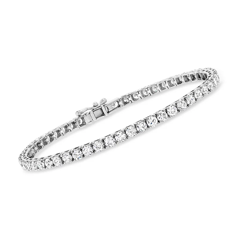 Elegant Jewelry, Exclusive Prices – Shop Now Ross-Simons Lab-Grown Diamond Tennis Bracelet in 14kt White Gold