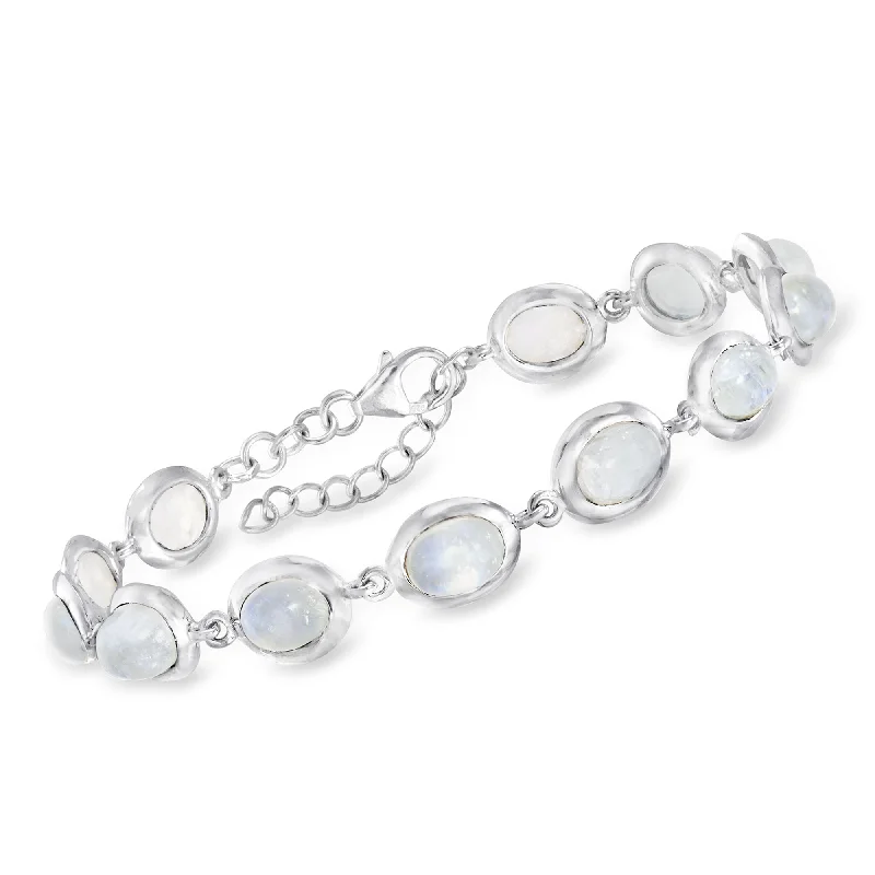 Dazzle In Elegance With Our Biggest Jewelry Sale Ross-Simons Moonstone Bracelet in Sterling Silver