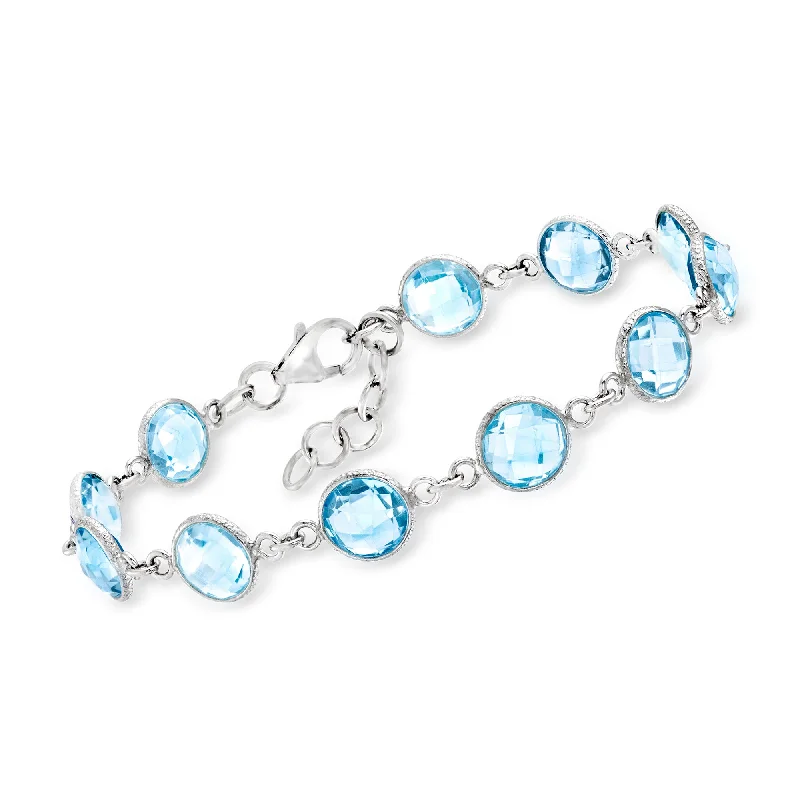 Premium Jewelry, Premium Discounts – Act Fast Ross-Simons Sky Blue Topaz Bracelet in Sterling Silver