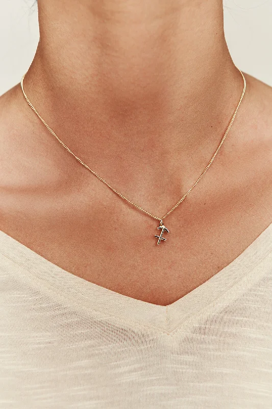 Sagittarius Charm Necklace (Gold)