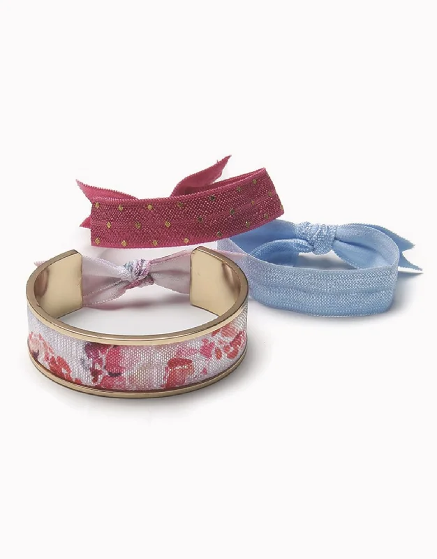 Timeless Jewelry Styles At Wallet-Friendly Prices Shiny Gold Classic Hair Tie Bracelet