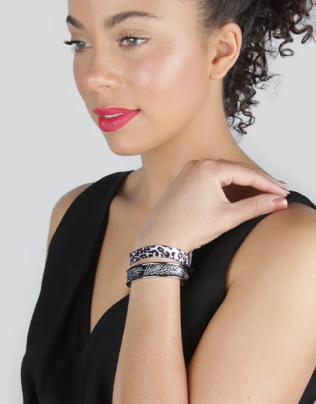 Don't Miss Out On Bestselling Jewelry At Special Prices Shiny Silver Narrow Hair Tie Bracelet
