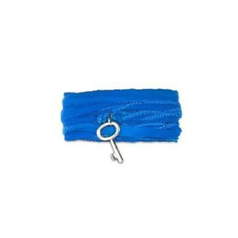 Fashion-Forward Geometric Jewelry For Contemporary Style Silk Wrap Key Bracelet