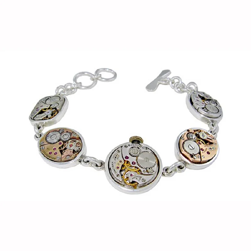 Elegant Rose Gold Jewelry For A Stylish Touch Antique Watch Movement Bracelet