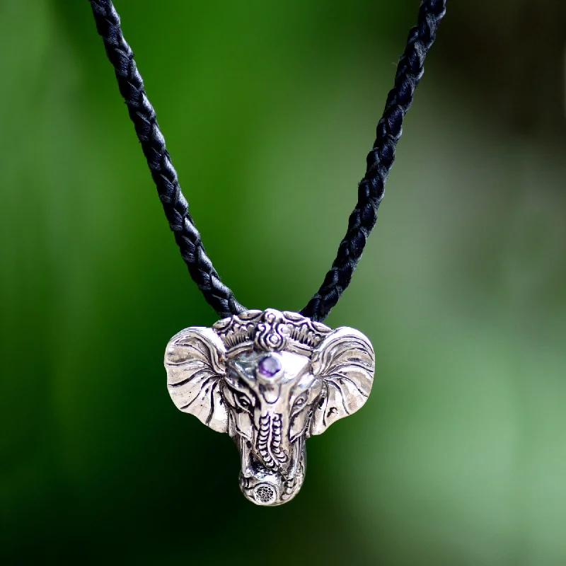 Best Jewelry Sale – Shop Exclusive Designs Now Wise Ganesha Men's Leather Necklace