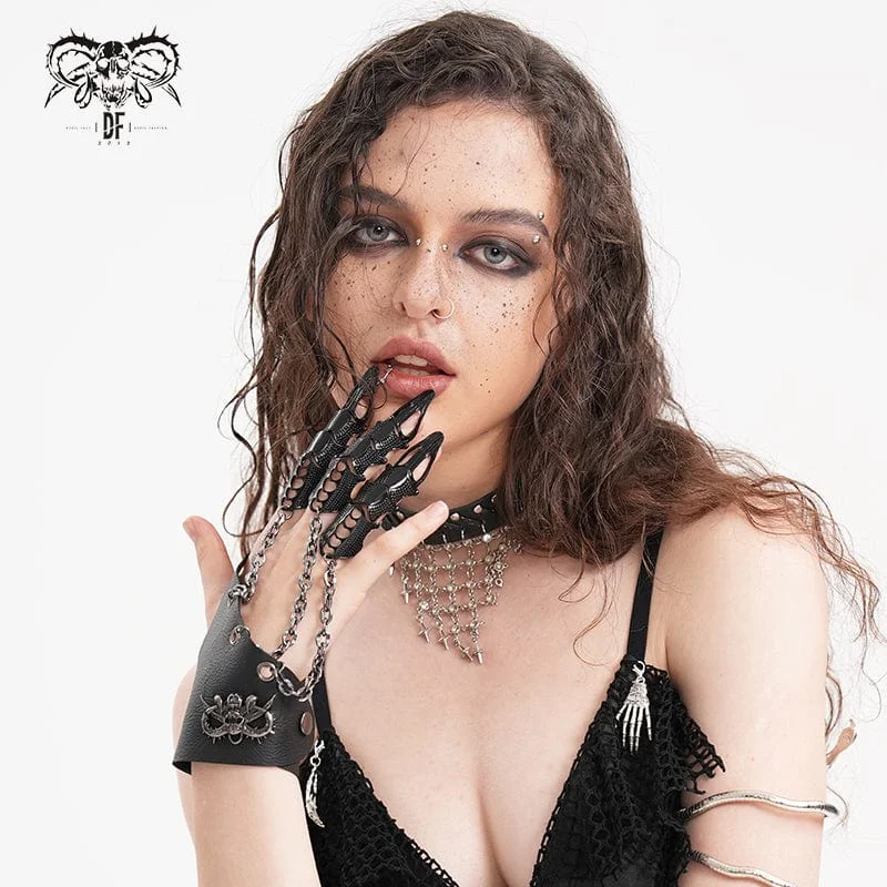 Elegant Jewelry, Exclusive Prices – Shop Now Women's Gothic Eyelets Chains Bracelet