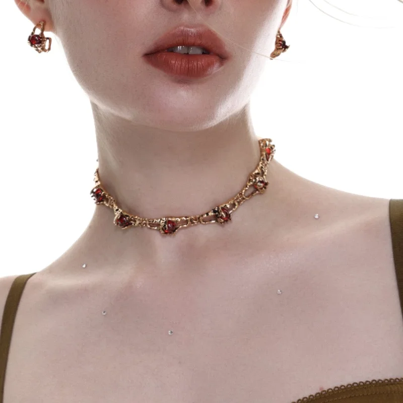 Seasonal Jewelry Clearance – Best Styles At The Lowest Prices Women's Gothic Rhinestone Necklace