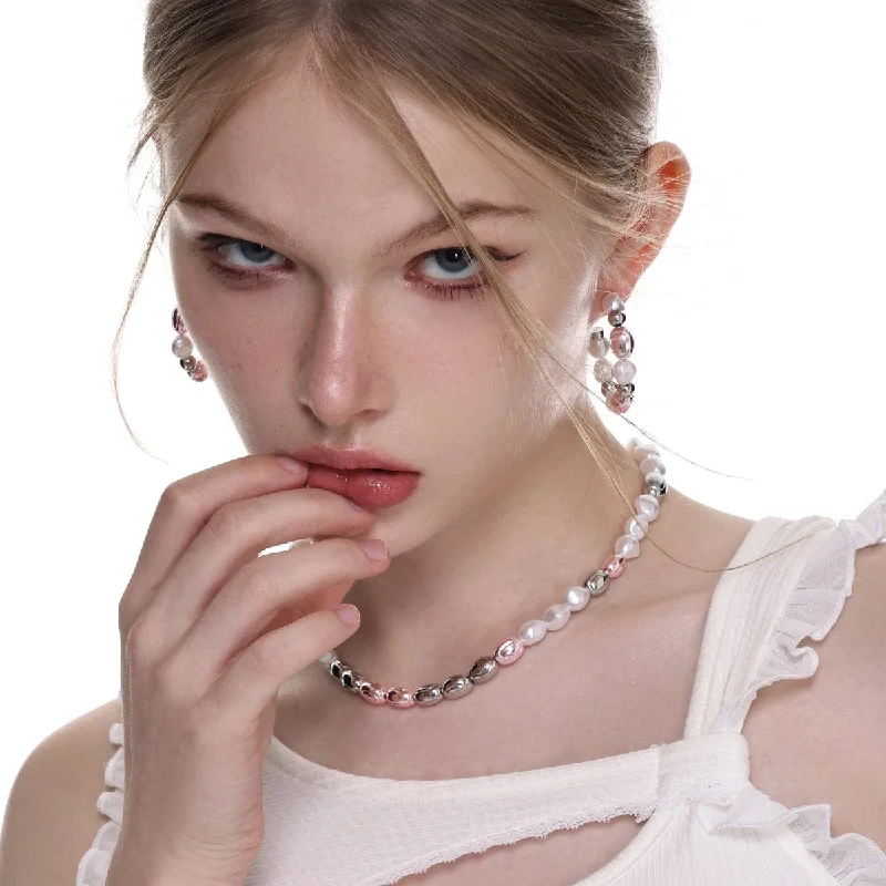 Exclusive Gemstone Jewelry Markdowns – Shop Now Women's Lolita Contrast Color Pearl Necklace