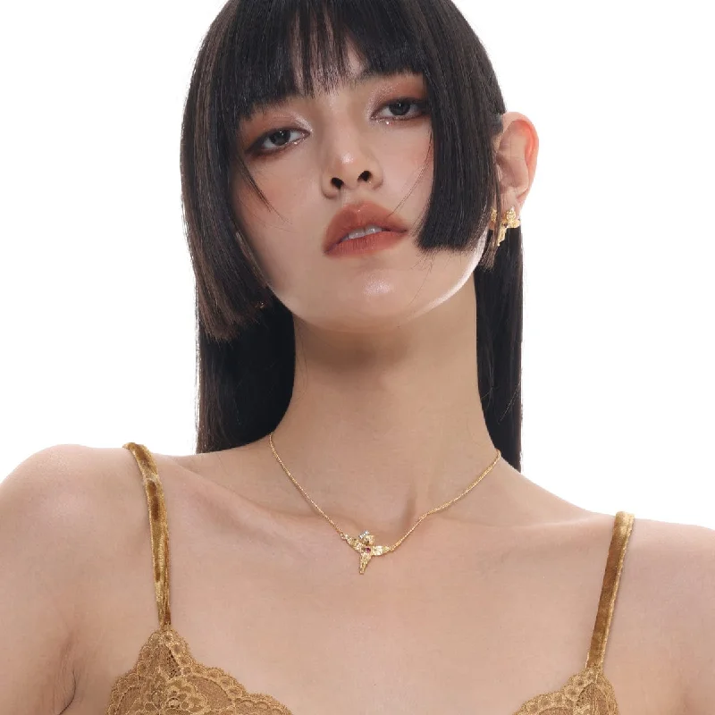 Grab Exquisite Jewelry At The Lowest Prices Women's Punk Angel Necklace