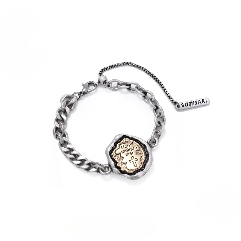 Elegant Jewelry, Exclusive Prices – Shop Now Women's Punk Cross Contrast Color Bracelet