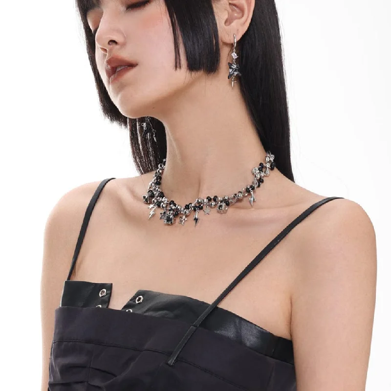 Stunning Jewelry At Even More Stunning Prices Women's Punk Star Beaded Necklace