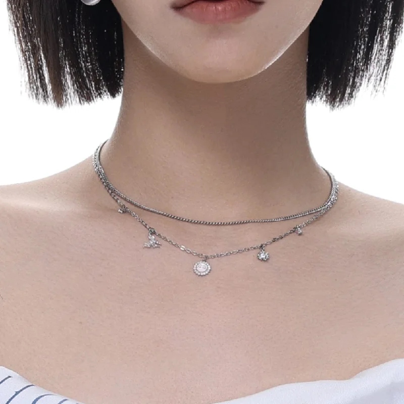 Limited-Time Jewelry Sale – Don't Miss Out On Dazzling Discounts Women's Punk Sun Layered Necklace