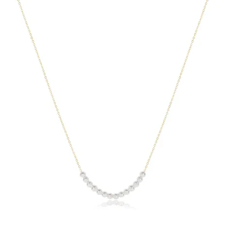 E Newton 16" Necklace Classic Beaded Bliss Necklace - Pearl