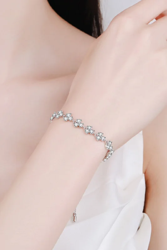 Limited-Stock Jewelry Clearance – Grab Your Favorites Now 4.2 Carat Adjustable Moissanite Bracelet