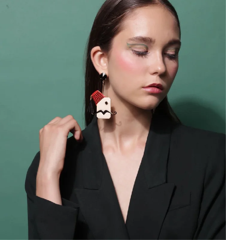 Shop Signature Jewelry Styles At Exclusive Prices Abu Reda and Em Reda Long Earrings by Elsa O Shop Signature Jewelry Styles At Exclusive Prices Abu Reda and Em Reda Long Earrings by Elsa O